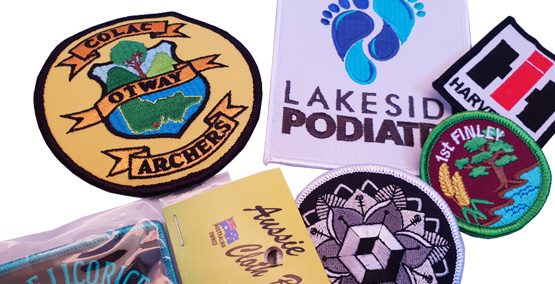 Cloth Patches at Sunrise Products Albury